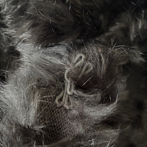 Dolce Cabo Charcoal Rabbit Fur Vest - Picture 4 of 5